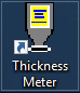 Thickness meter piktograma
